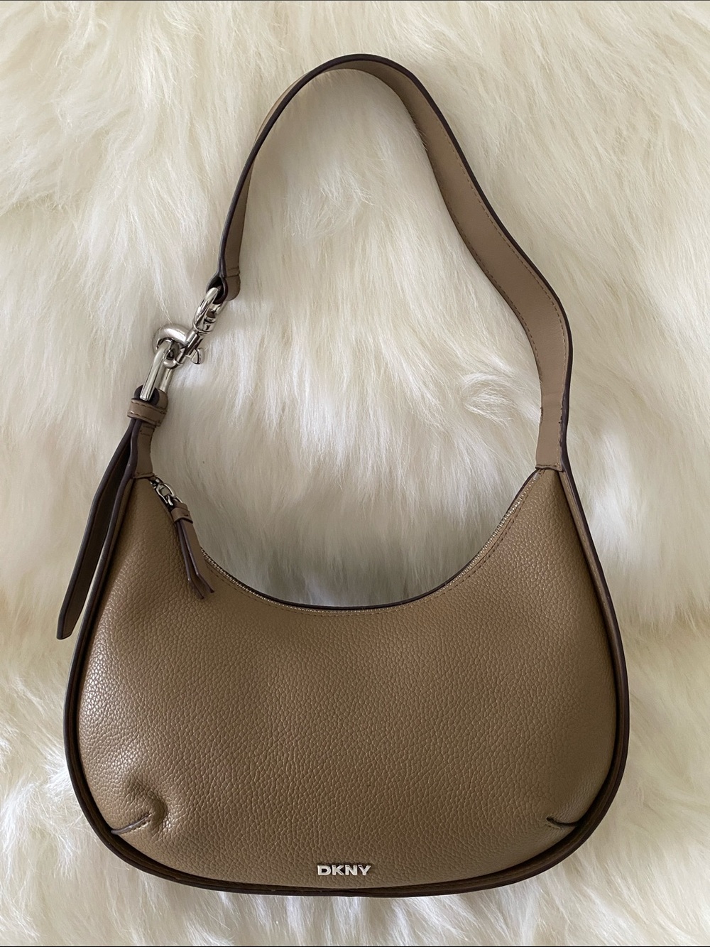 DKNY Thyme Medium Hobo Bag in Taupe